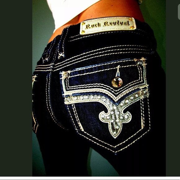 Rock Rock Revival Woman’s Jean Shorts SIze 32 33 - Picture 3 of 6